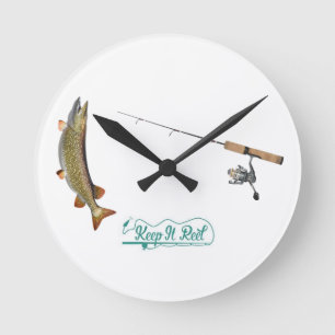 ****KEEP IT REEL FISHERMAN'S*** CLOCK