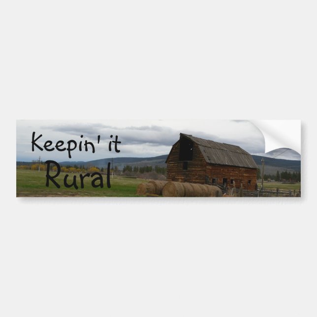 Keep it Rural Bumper Sticker (Front)