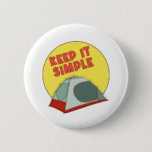 Keep It Simple 6 Cm Round Badge