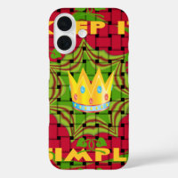 Keep It Simple: Bold Golden Red Woven Floral print
