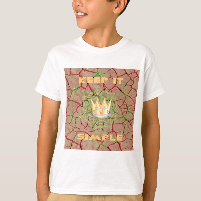 Keep It Simple: Cracked Earth Royal Clarity Art T-Shirt (Front)