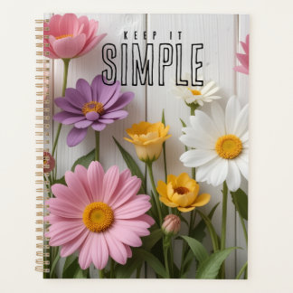 "Keep It Simple" Floral Planner