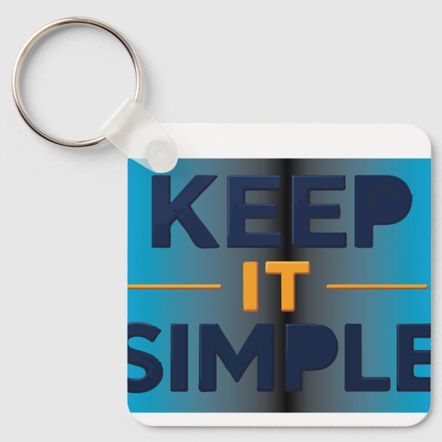 Keep It Simple Key Ring (Front)