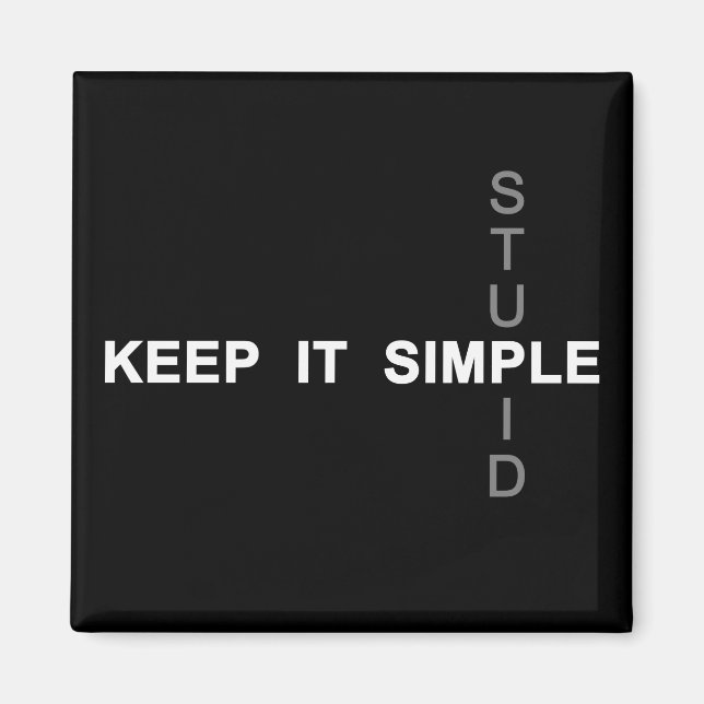 Keep it simple magnet (Front)