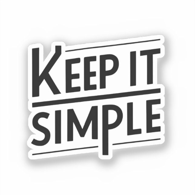 Keep It Simple Minimal Quote Design (Front)