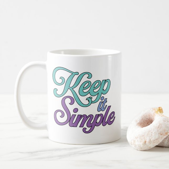 Keep it Simple Mug (Purple) (With Donut)