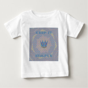 Keep It Simple: Pastel Royal Clarity Pattern Art Baby T-Shirt