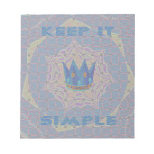 Keep It Simple: Pastel Royal Clarity Pattern Art Notepad