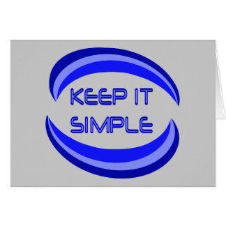 Keep it Simple Recovery Slogan Quote In Blue