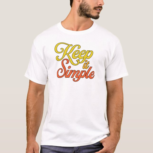 Keep It Simple T-Shirt (Yellow) (Front)