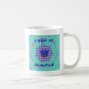 Keep It Simple: The Royal Clarity Pattern Art  Coffee Mug