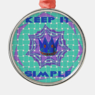 Keep It Simple: The Royal Clarity Pattern Art  Metal Tree Decoration