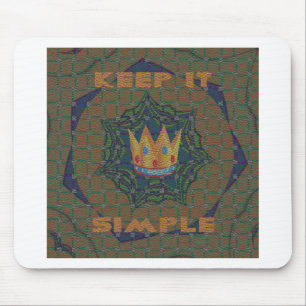 Keep It Simple: The Royal Clarity Pattern Design Mouse Pad