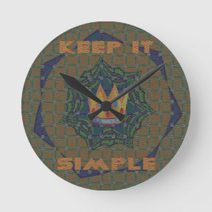 Keep It Simple: The Royal Clarity Pattern Design Round Clock
