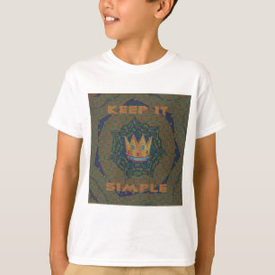 Keep It Simple: The Royal Clarity Pattern Design T-Shirt