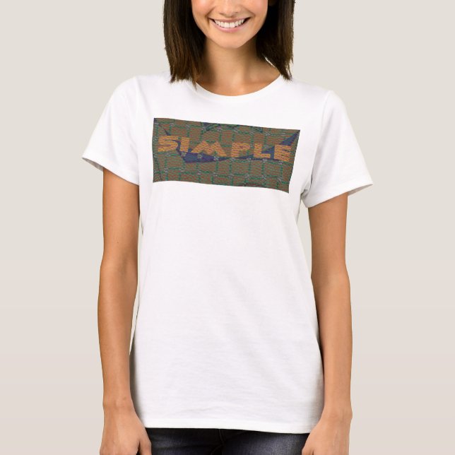Keep It Simple: The Royal Clarity Pattern Design T-Shirt (Front)