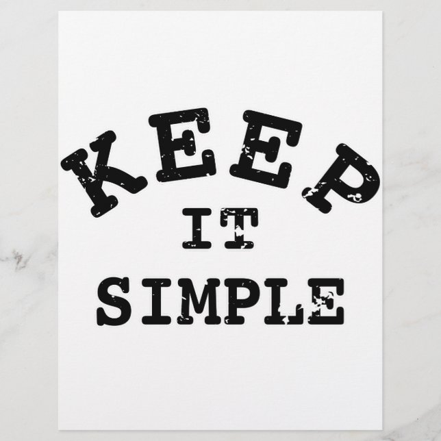 Keep It Simple Typography (Front)