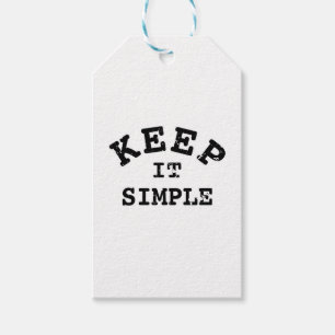 Keep It Simple Typography Gift Tags