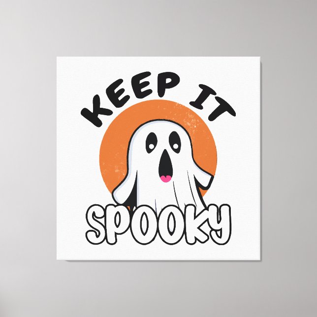 Keep it spooky canvas print (Front)