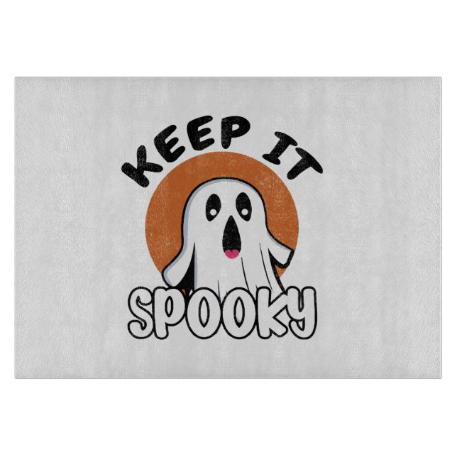 Keep it spooky cutting board (Front)