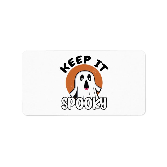 Keep it spooky label (Front)