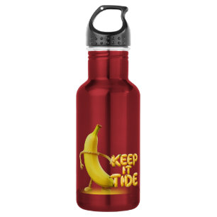 Keep It Tide – Funny Banana Typography Minimalist 532 Ml Water Bottle