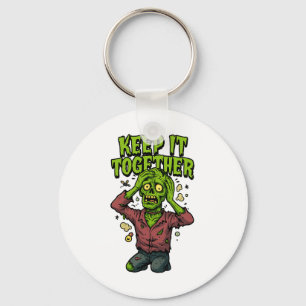 Keep It Together – Funny Zombie Pun Sarcastic  Key Ring