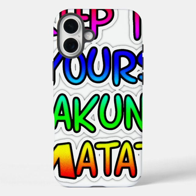 KEEP IT YOURS Hakuna Matata Gifts Case-Mate iPhone Case (Back)