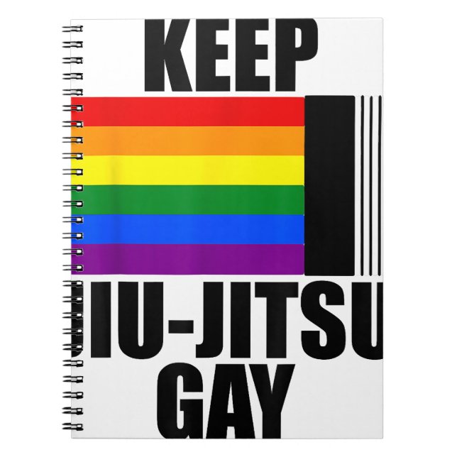 Keep Jiu Jitsu Gay Shirt LGBT Gay Pride Month 2024 Notebook (Front)