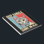 Keep Kamala and Carry On-A-La LA Kamala Harris Notepad<br><div class="desc">Keep Kamala and Carry On-A-La LA Kamala Harris</div>