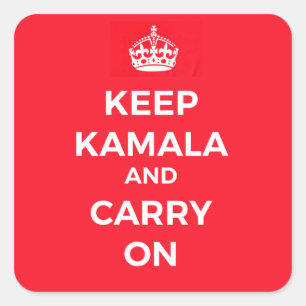 Keep Kamala and Carry On Sticker
