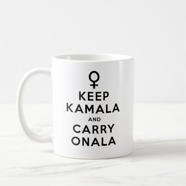Keep Kamala and Carry Onala Coffee Mug (Left)