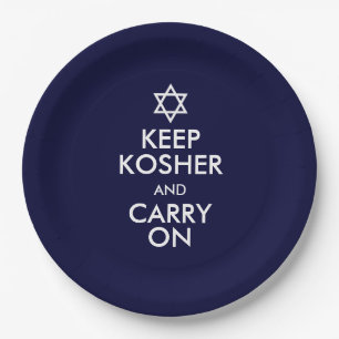 Keep Kosher and Carry On Paper Plate