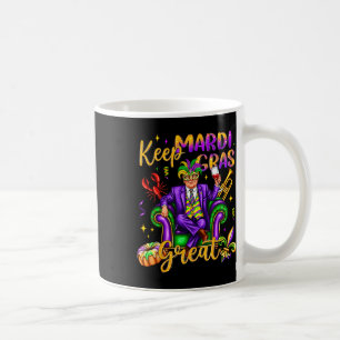 Keep Mardi Gras Great Carnival Outfit Funny Trump  Coffee Mug
