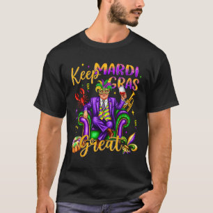 Keep Mardi Gras Great Carnival Outfit Funny Trump T-Shirt