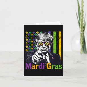 Keep Mardi Gras Great Funny Trump Mardi Gras 2025 Card