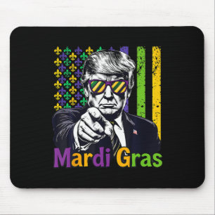 Keep Mardi Gras Great Funny Trump Mardi Gras 2025 Mouse Pad