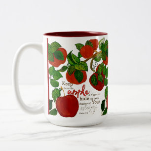 Keep Me As The Apple of Your Eye Two Tone Mug