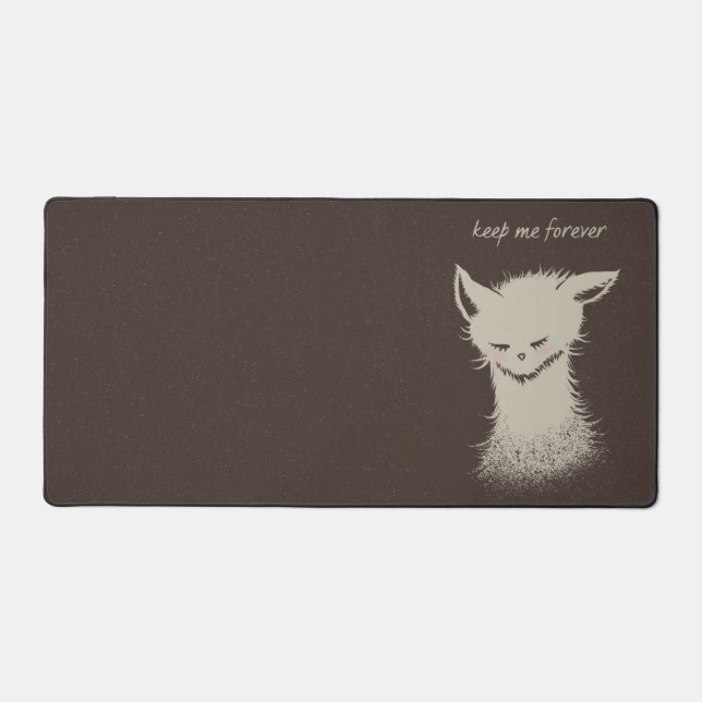 Keep Me Forever - Rescue Cat Desk Mat (Front)