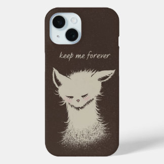 Keep Me Forever Rescue Cat Lover Cute Kitten iPhone 15 Case