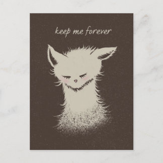 Keep Me Forever - Rescue Cat Postcard