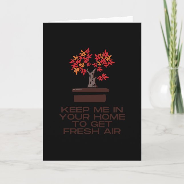 Keep me in your home to get fresh air card (Front)