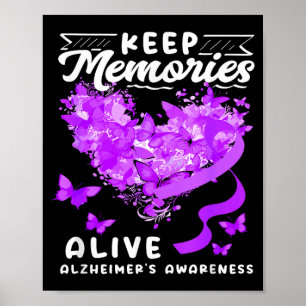 Keep memories alzheimer's awareness support squad poster