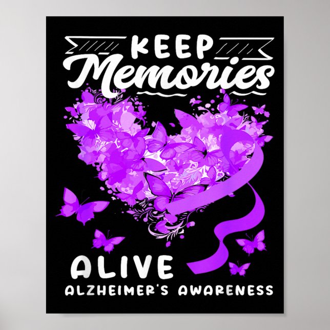 Keep memories alzheimer's awareness support squad poster (Front)