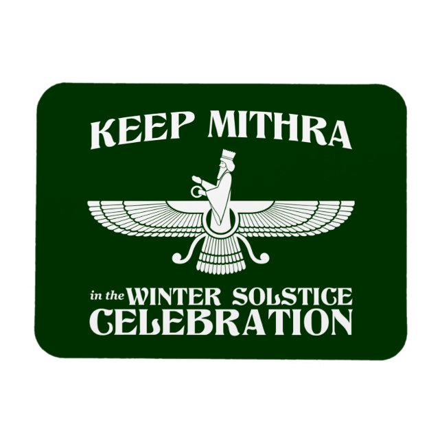 Keep Mithra in the Winter Solstice Celebration Magnet (Horizontal)