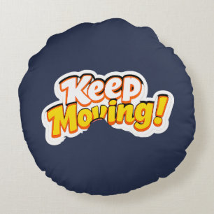Keep Moving! – Dancing Disco Banana Round Cushion