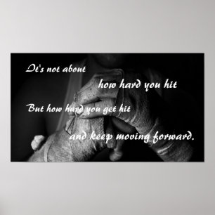 Keep Moving Forward Motivational Poster