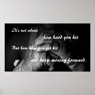 Keep Moving Forward Motivational Poster