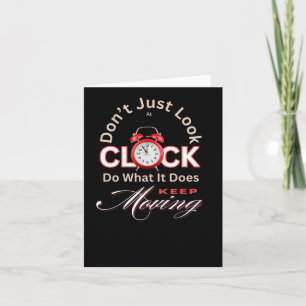 Keep Moving Motivational Sticker Card