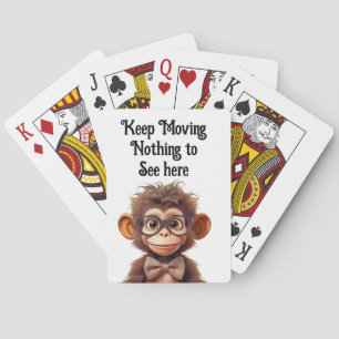 Keep moving, nothing to see here playing cards